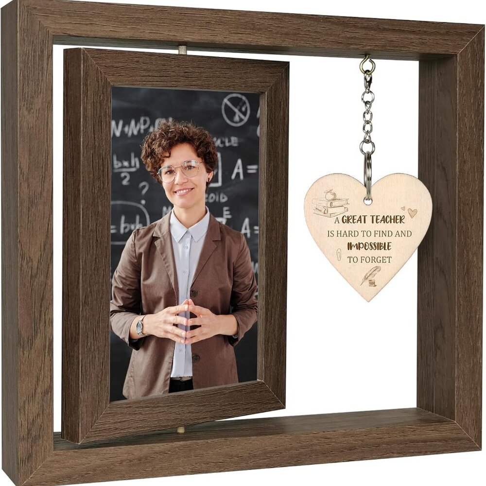 Teacher Photo Frame 3D Shadow Box Wood